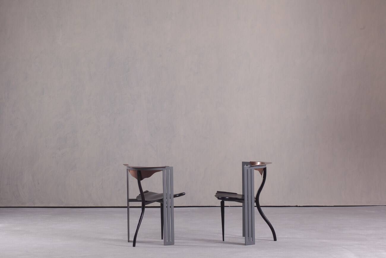 Postmodern Ota Otanek chair by Borek Sipek for Vitra, Germany 1990s set of 2