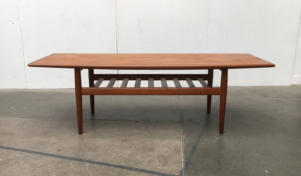 Mid-century Danish teak coffee table by Grete Jalk for Glostrup.