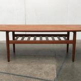 Mid-century Danish teak coffee table by Grete Jalk for Glostrup.