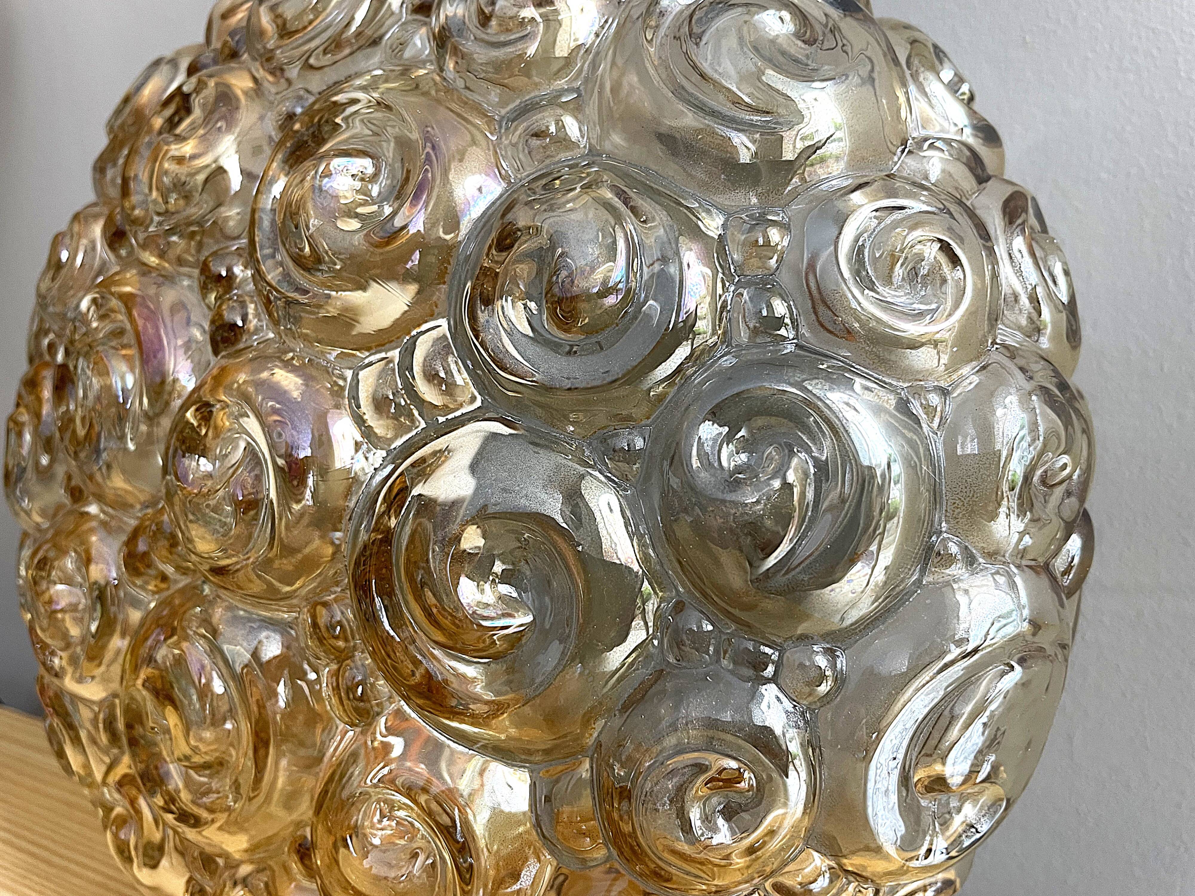 Glass flush mount ceiling or wall light by Helena Tynell