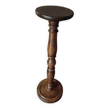 Plant stand, turned wooden plant holder