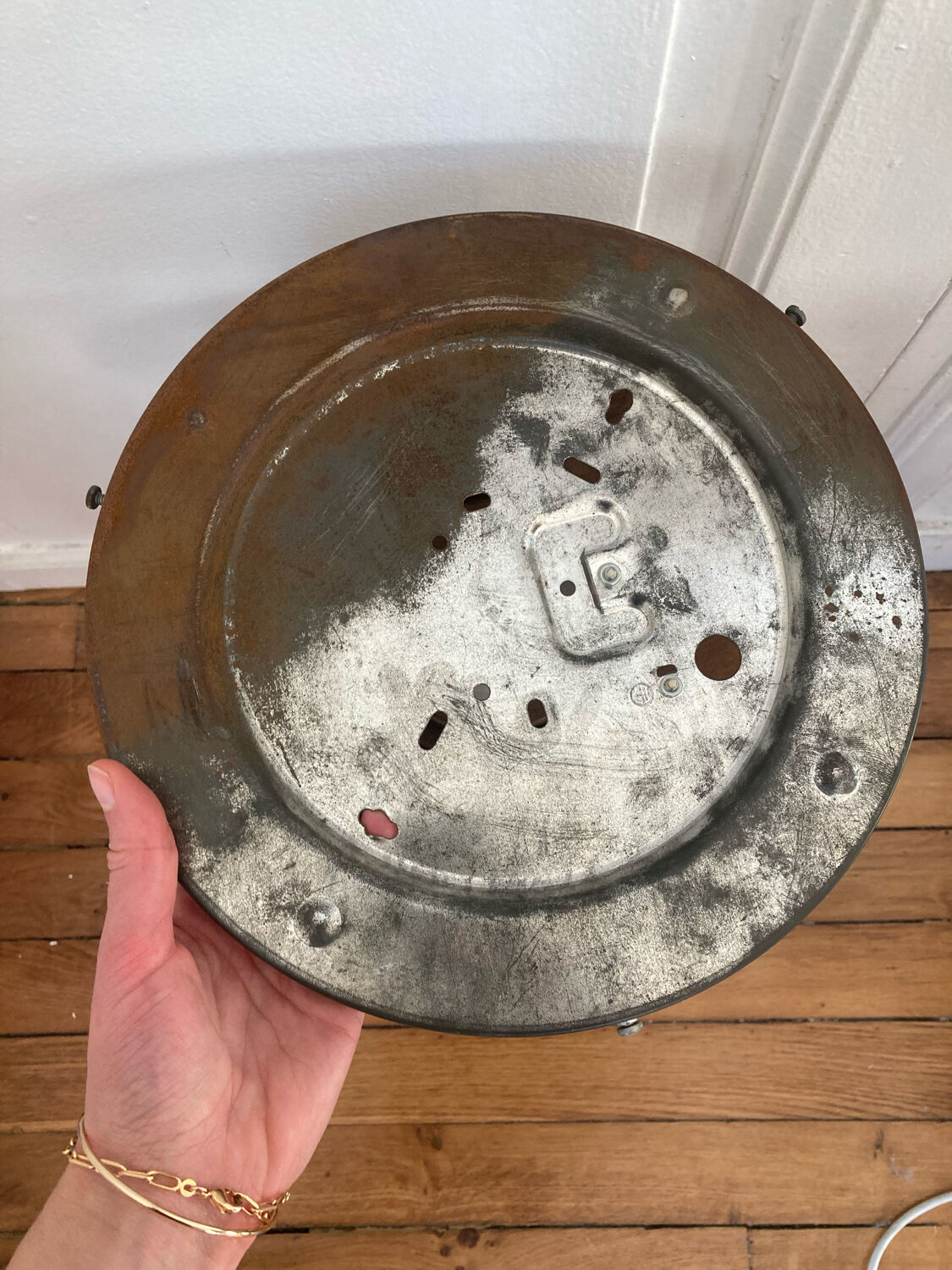 Glass ceiling lamp 1970