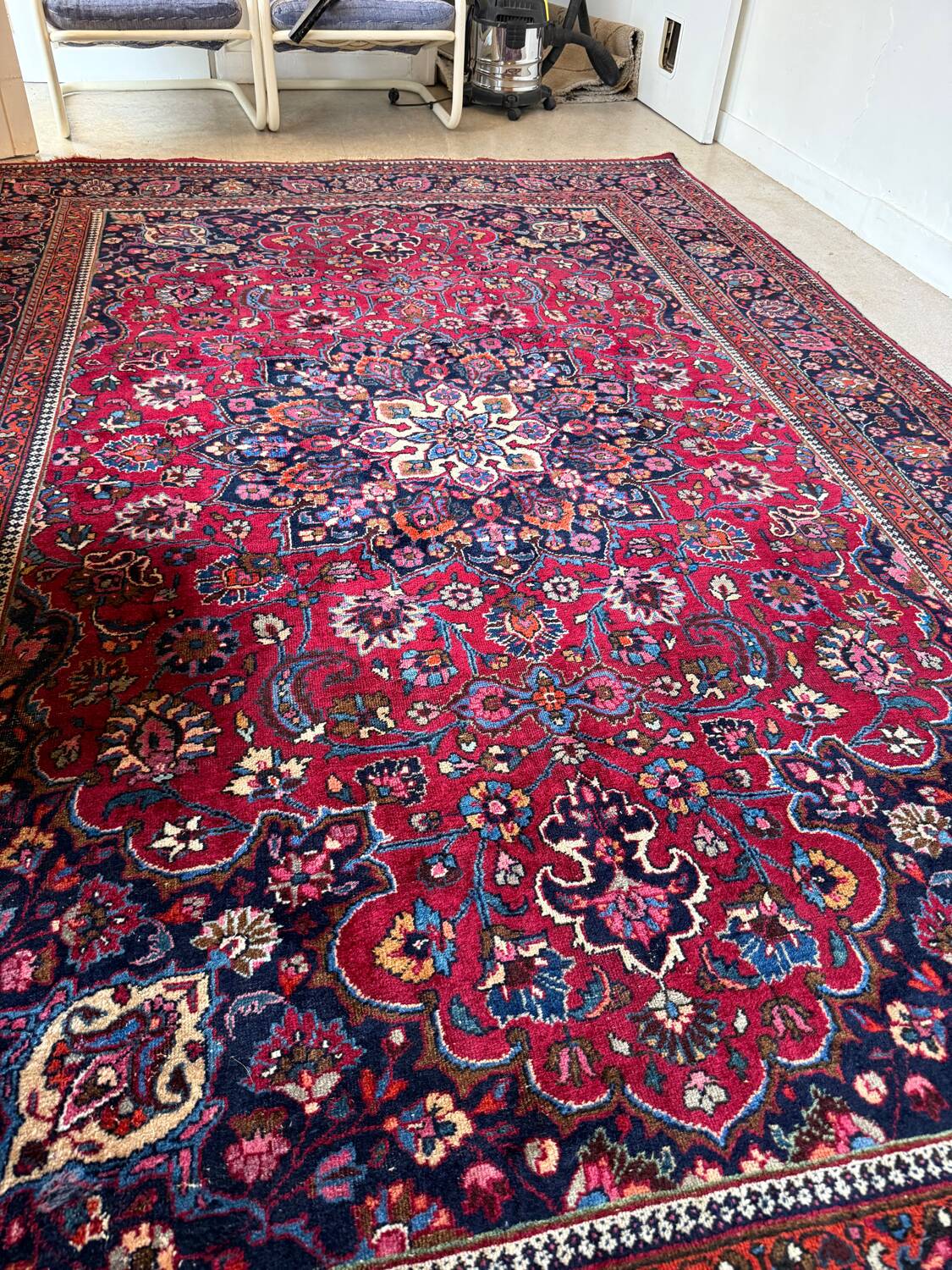 Large vintage Persian rug