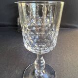 5 Blown and cut crystal water glasses – Art Nouveau