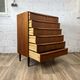 Scandinavian chest of drawers 6 drawers vintage teak, 60s