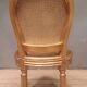Chaise style Louis XVI en bois doré