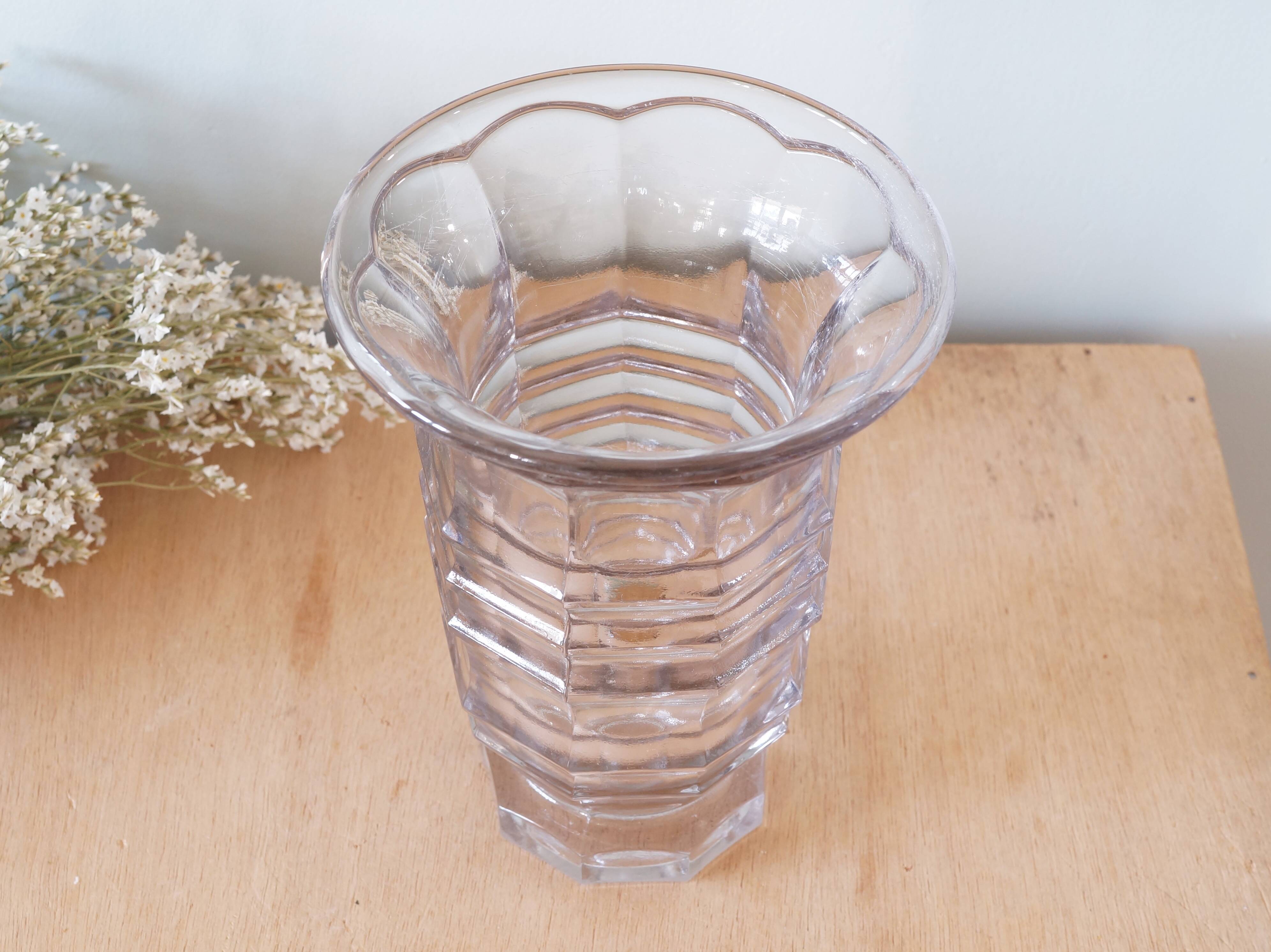 Glass vase 1930s or 1940s