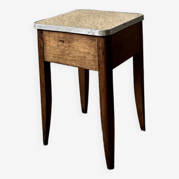 Wooden and formica stool (renovated)