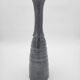 Vase Ostara noir en terre cuite émaillée