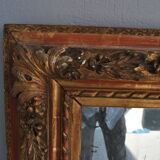Mirror Louis XVI gilded wood ice old 109x128cm