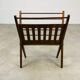 Porte revue scandinave pliant bois années 60