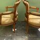 Pair of children's cabriolet armchairs in Louis XV style