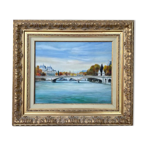Huile sur toile Le Pont du Carrousel