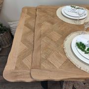 Regence style table in solid oak