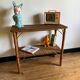Vintage rattan shelf, console