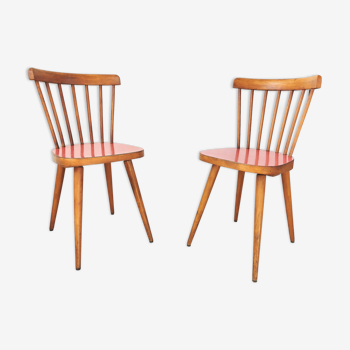 Pair of Baumann bistro chairs