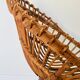 Pair of rattan armchairs, italy 60s