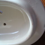 Brush holder and soap holder hamage nord, art nouveau, floral décor edging gold.