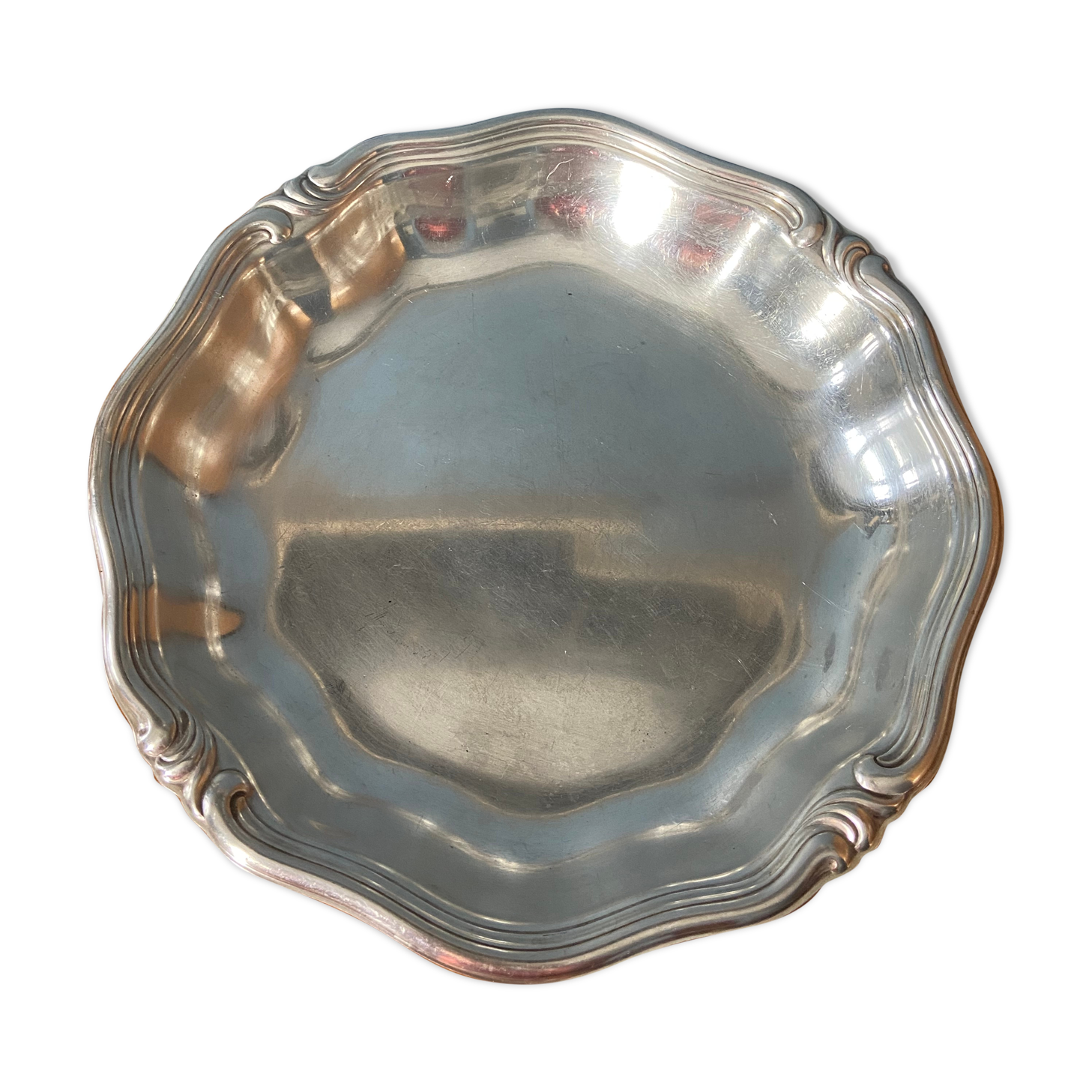 Panière , silver metal vegetable