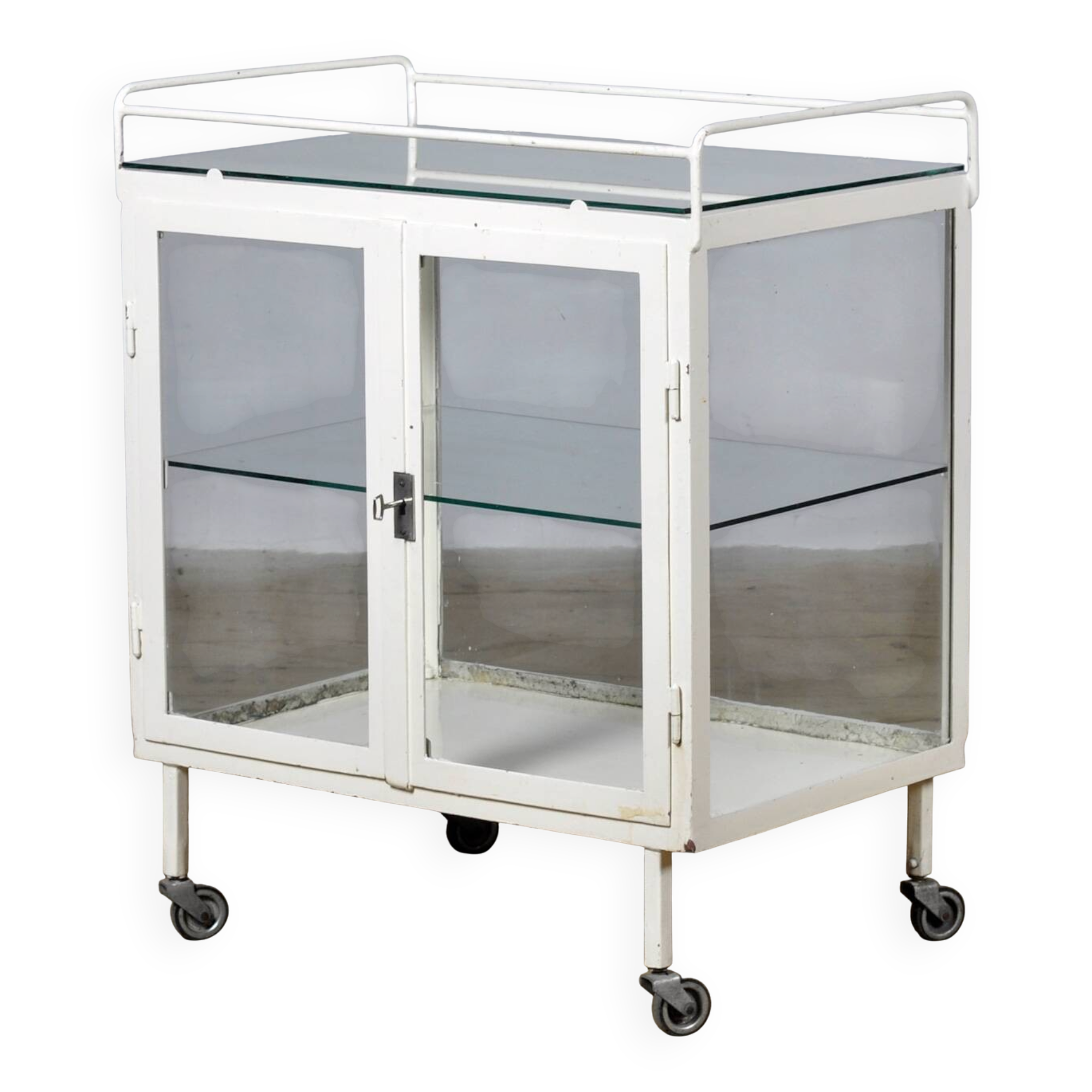 Medical showcase / trolley, 1940s