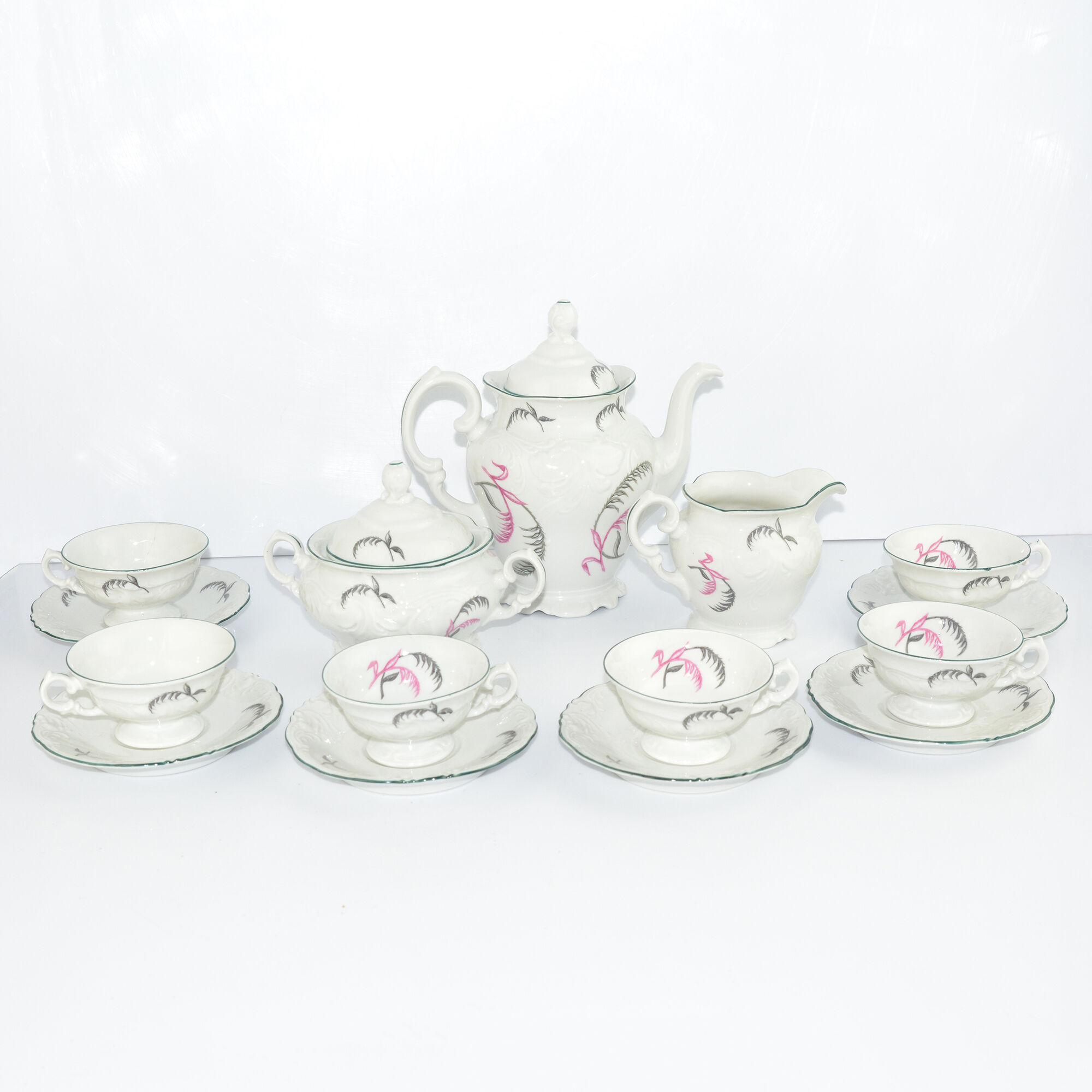 Porcelain tableware, coffee service, Wałbrzych, Poland, 1970s