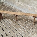 Vintage wooden bench, side table