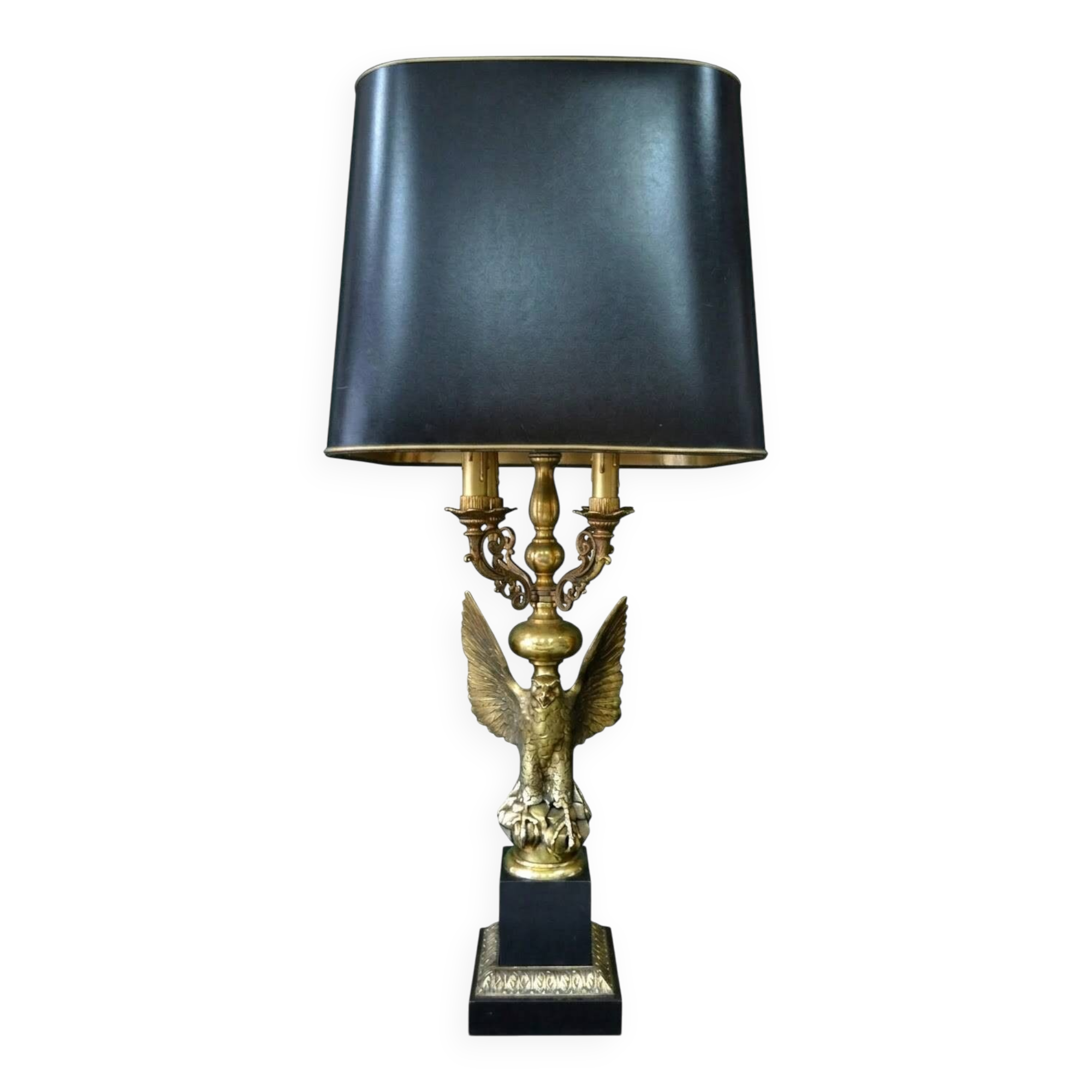 Empire Style Table Lamp Imperial Eagle deknut