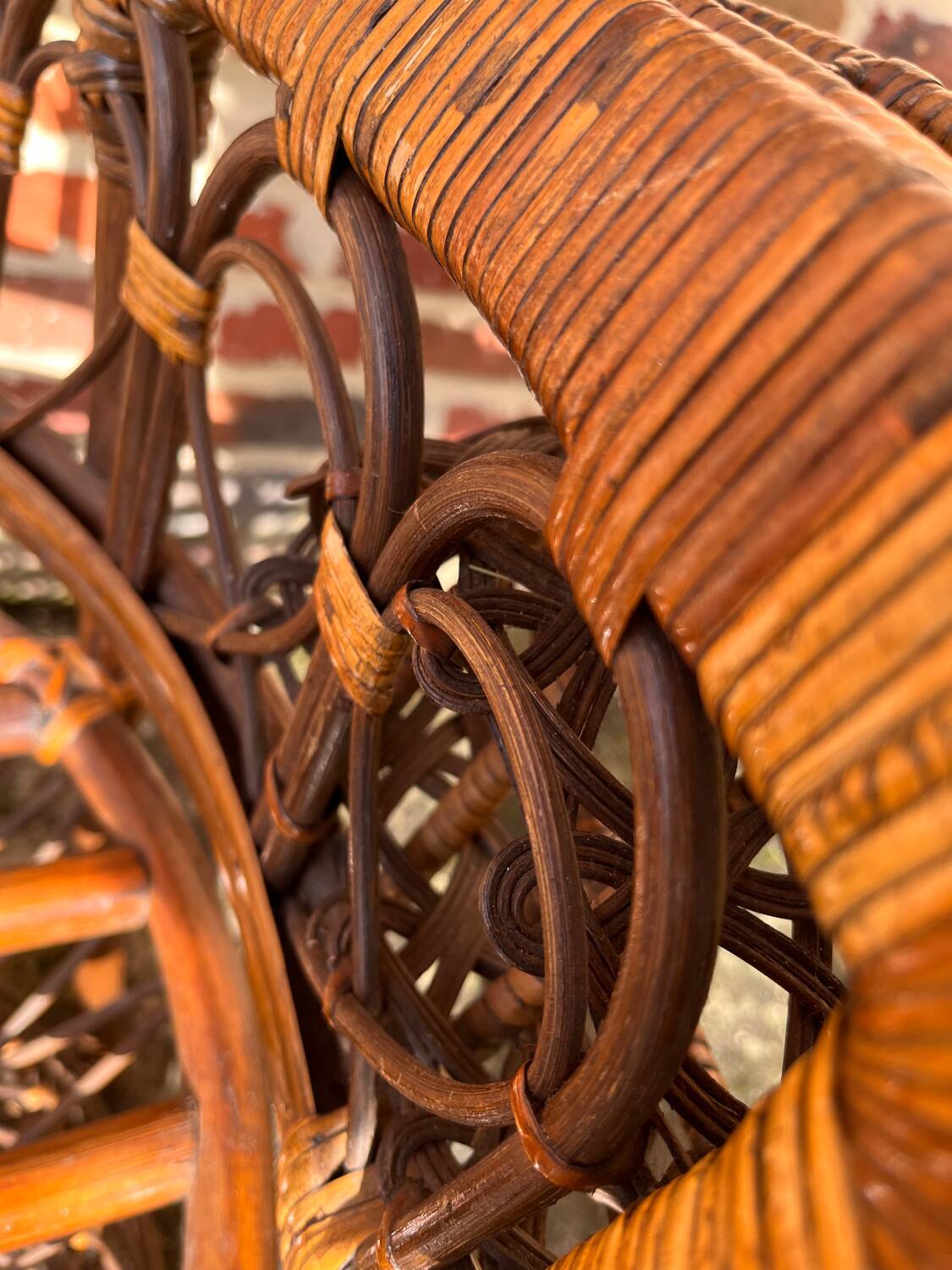 Emmanuelle rattan armchair