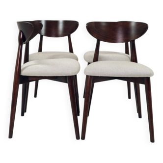 Chaises de salle à manger Lot de 4 Scandinavian design beige blanc