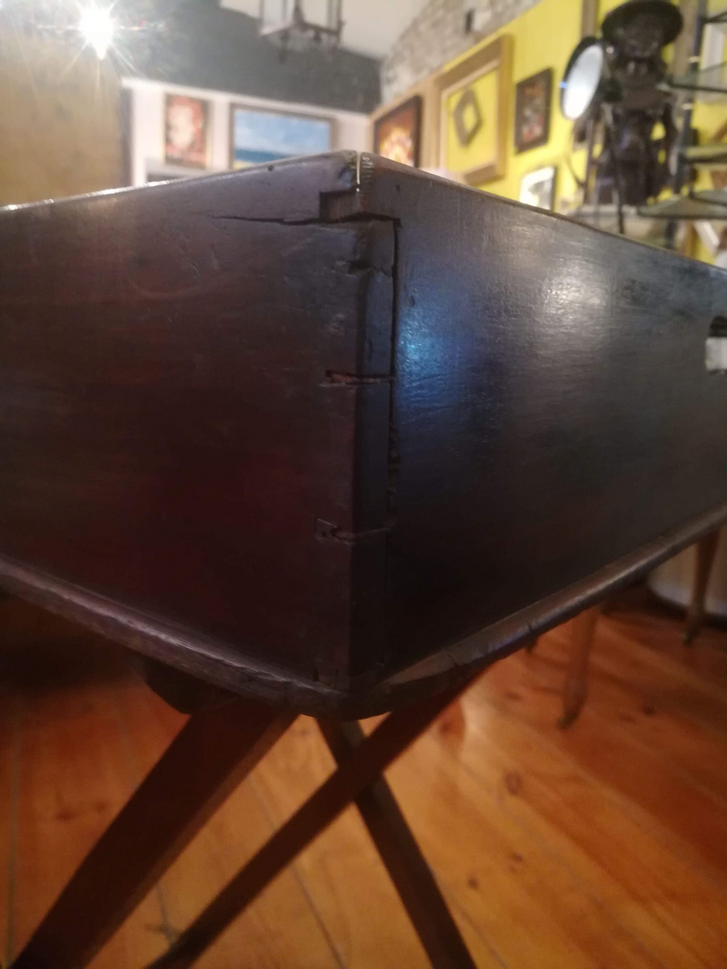 Mahogany butler folding table