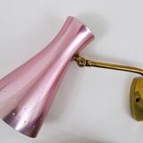 Pair of Articulated Conical Wall Lights in Stilnovo Style, Wall Lamps Italy, 1950s