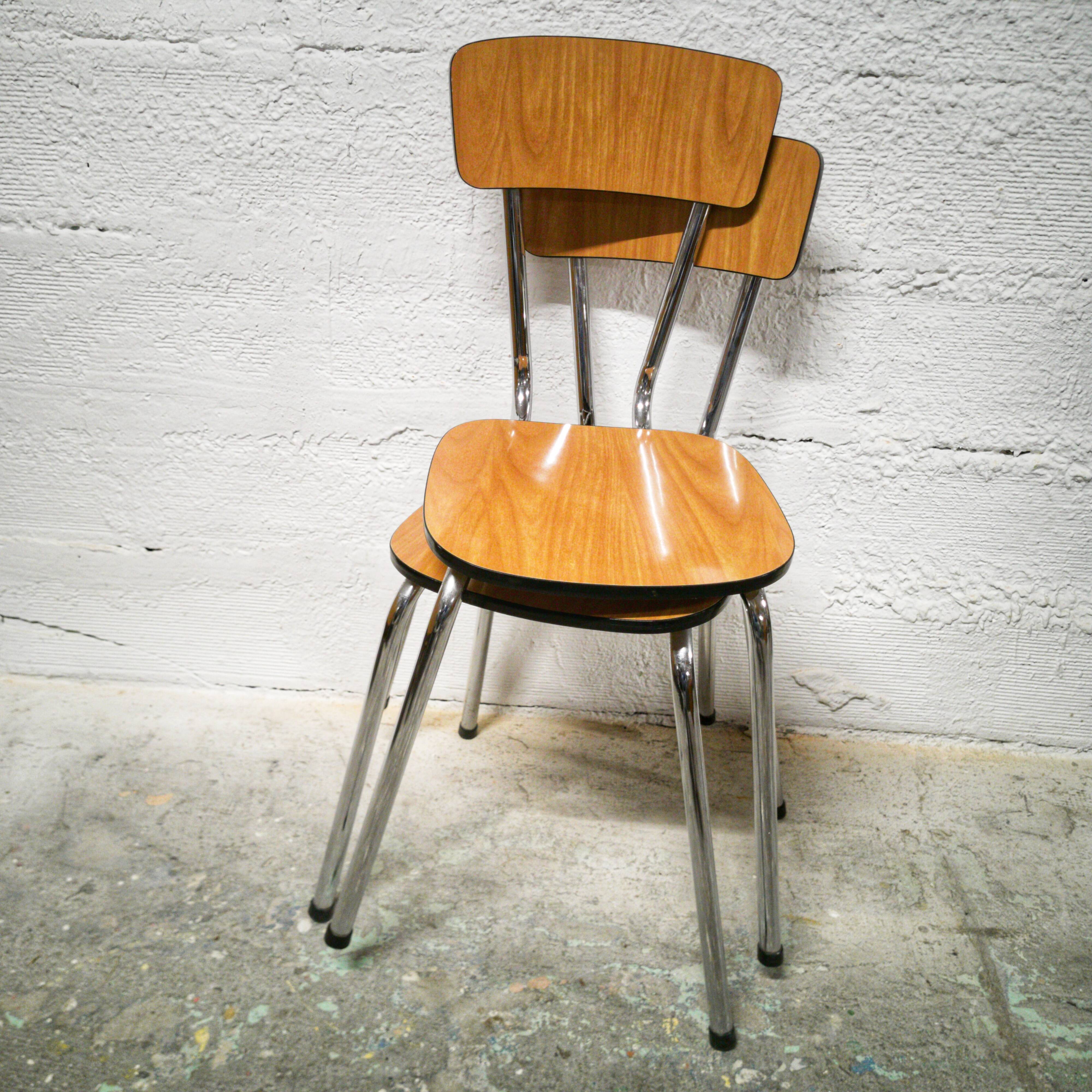 Formica chair duo