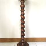 Side table in walnut turned 50s