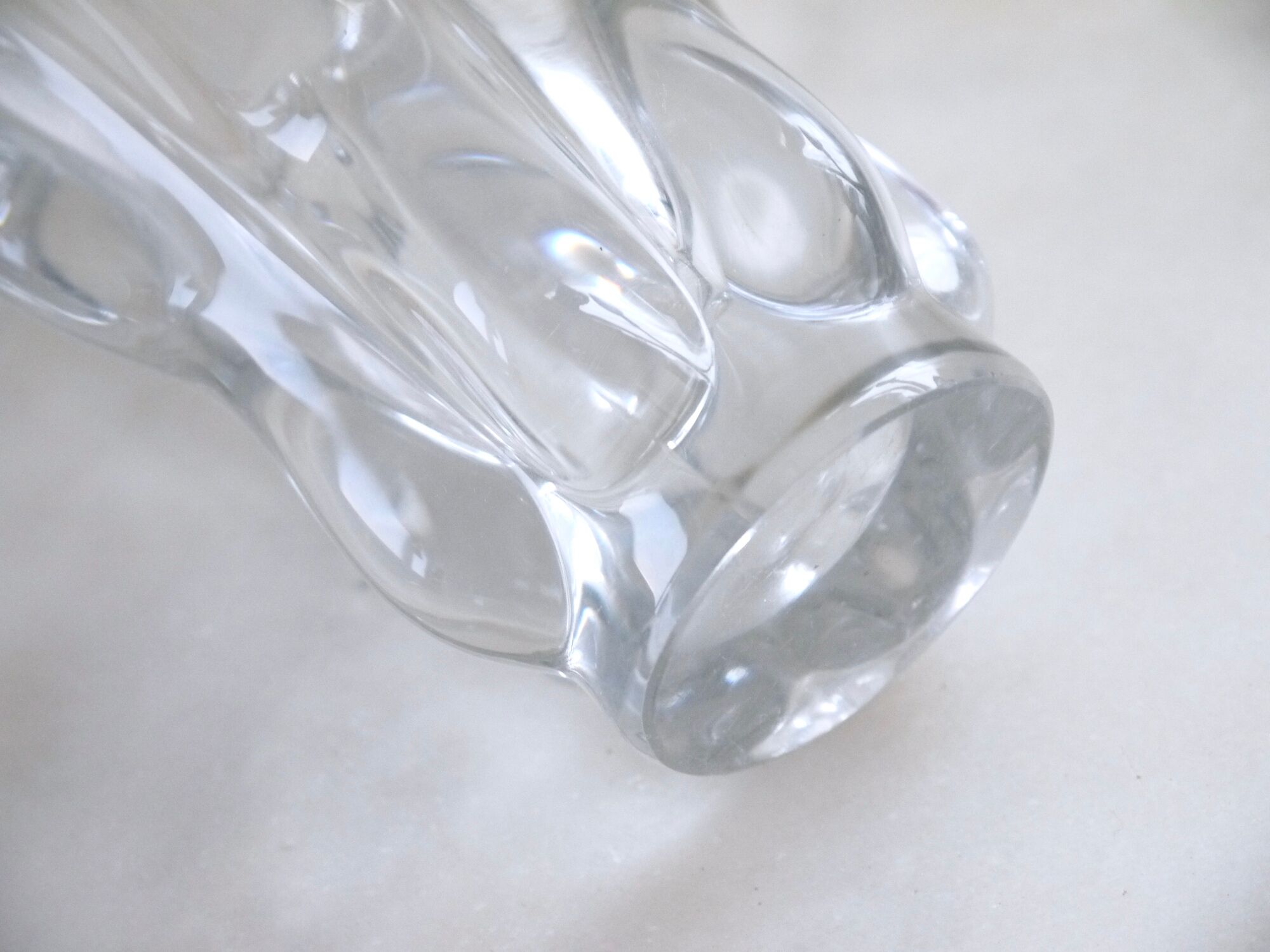 Vase vintage "cascade of Crystal" - design years 50-60 "cristallerie of valves-Châtel"