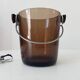 Vintage 1970s ice bucket and tongs.