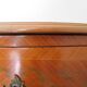 Louis XV commode - 2 drawers - floral marquetry - bronze ornament - 1950
