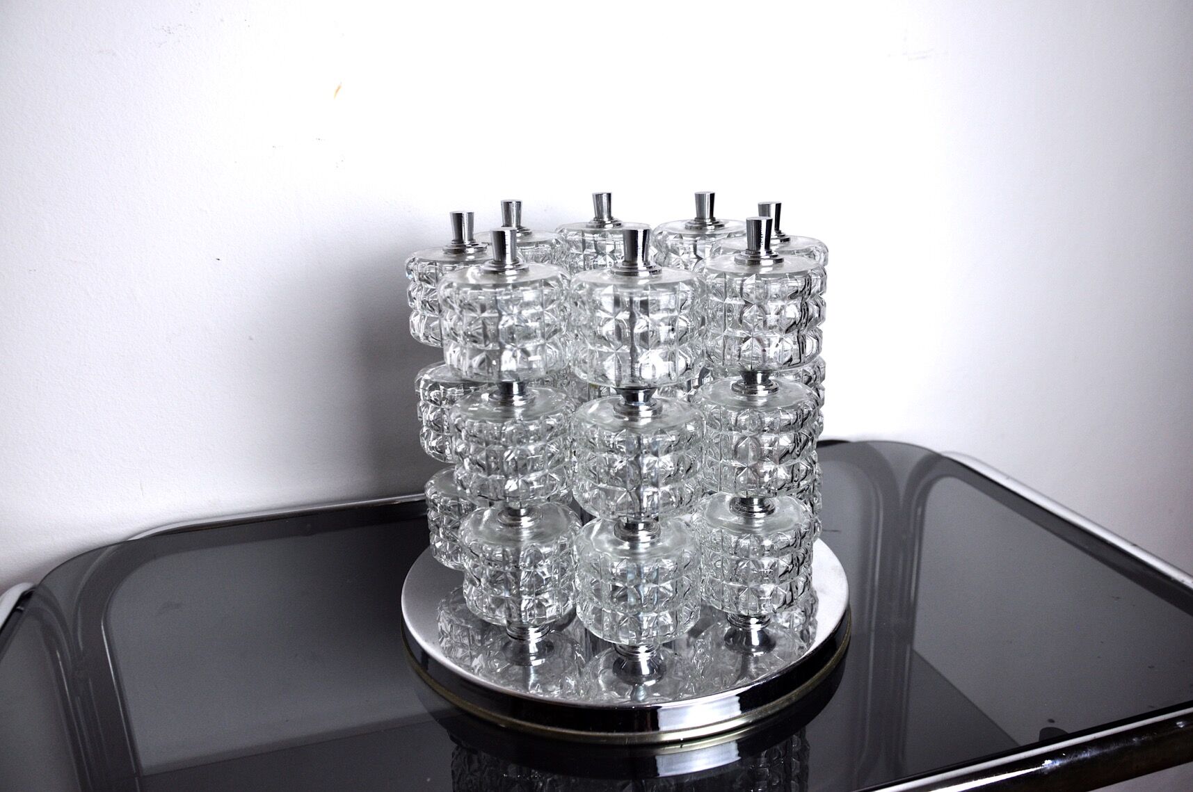 Spiral lamp from sciolari house, Italy, 1970