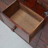 Antique Hardwood Apothecary Cabinet / Bank of Drawers, England, 19th Centur