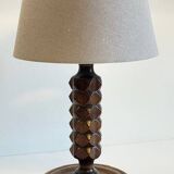 Charles Dudouyt style wooden lamp