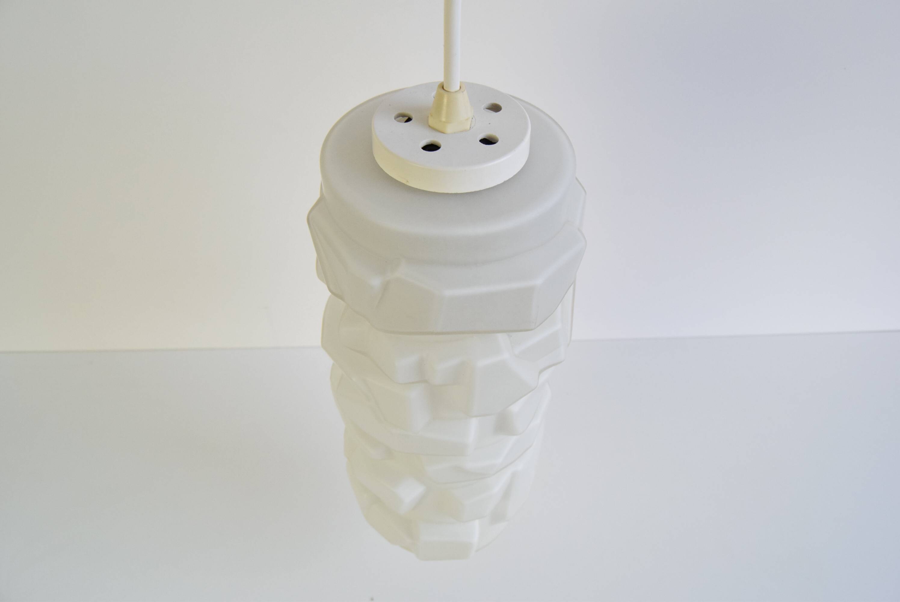 Iconic pendant lamp Ivan Jakeš made of opal glass