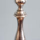 Silver metal candlestick lamp