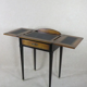 Modern style writing table, the top opening to 2 side shelves
