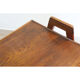 Table basse vintage en chêne 1950