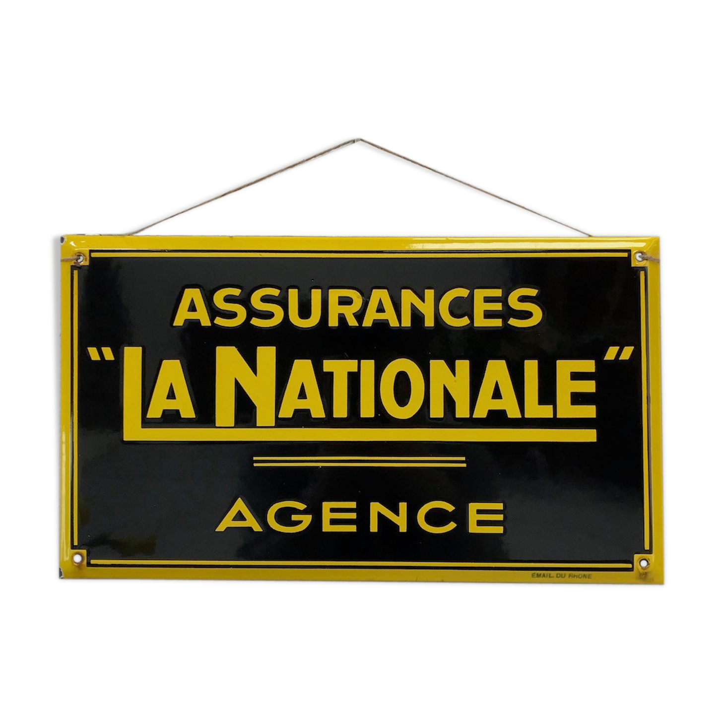 La national enamel plate