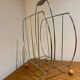 Vintage metal magazine rack