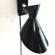 Light fixture, metal wall sconce, 1960s