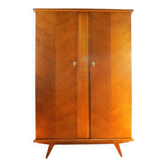 Armoire 2 portes vintage années 50 pieds compas montage facile