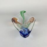 Art glass bowl by F. Zemek for Mstisov Glassworks, Rhapsody collection, Czechoslovakia 1950's