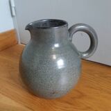 Pitcher michel and denise pointu arts céram sandstone from puisaye 50s 60s