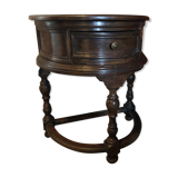 Table d'appoint arrondie en bois